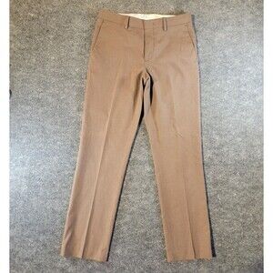 Murano Alex Fit Wardrobe Essentials Brown Dress Pants 30W Stretch Twill